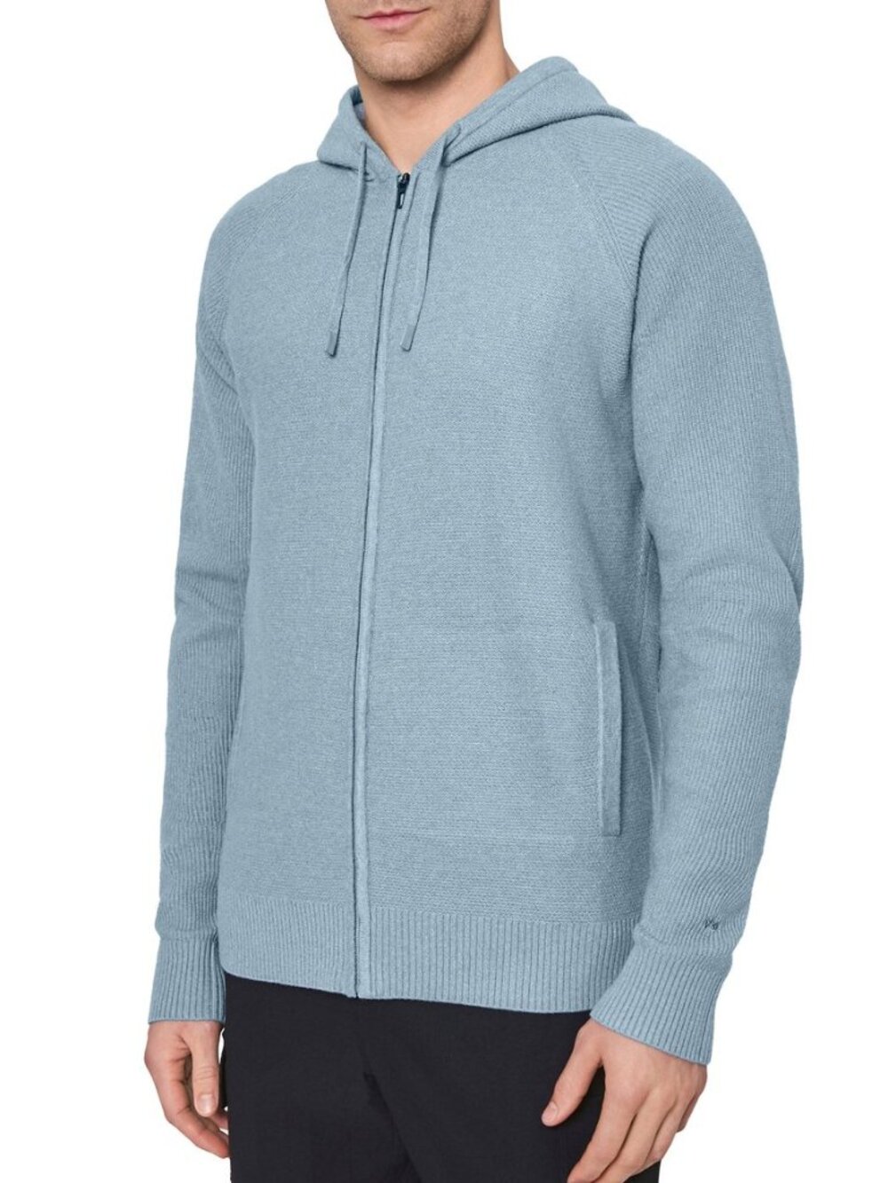 NWT Modern Ambition Full Zip Hooded Sweater Men's 4 Way Stretch Jacket Blue